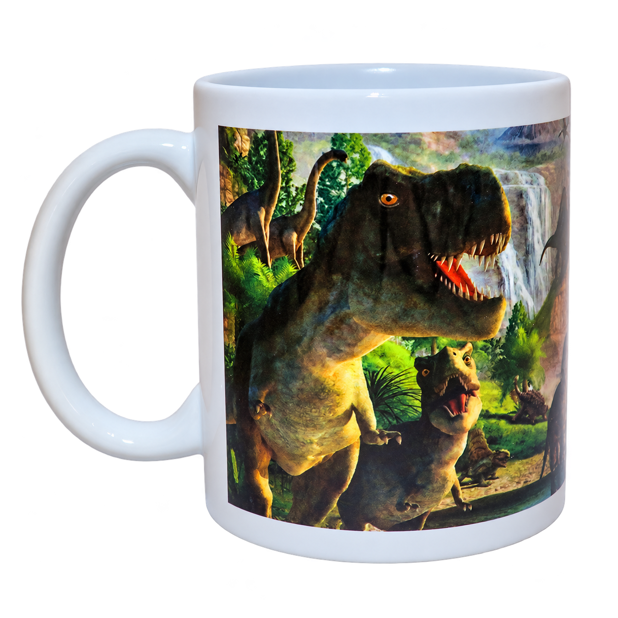 Porcelánový hrnček s motívmi dinosaurov