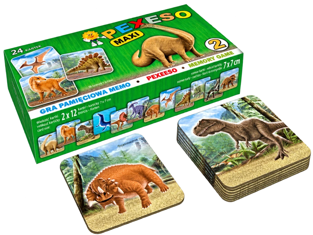 Maxi pexeso Dinosaury – pevné kartičky
