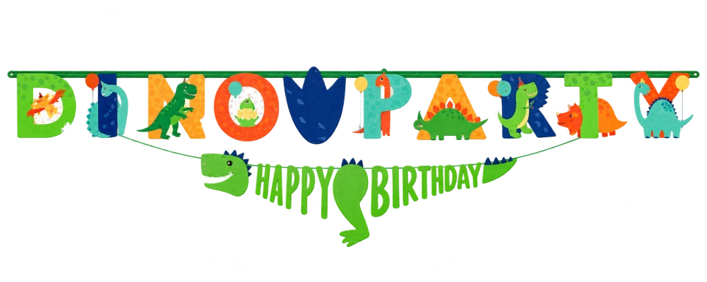 Nápis DINOPÁRTY – Happy Birthday, fotografia 1