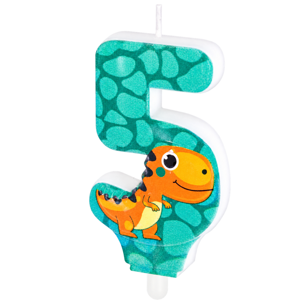 Dinosauří narozeninová svíčka - číslo 5