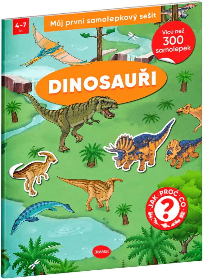 Můj první samolepkový sešit Dinosauři