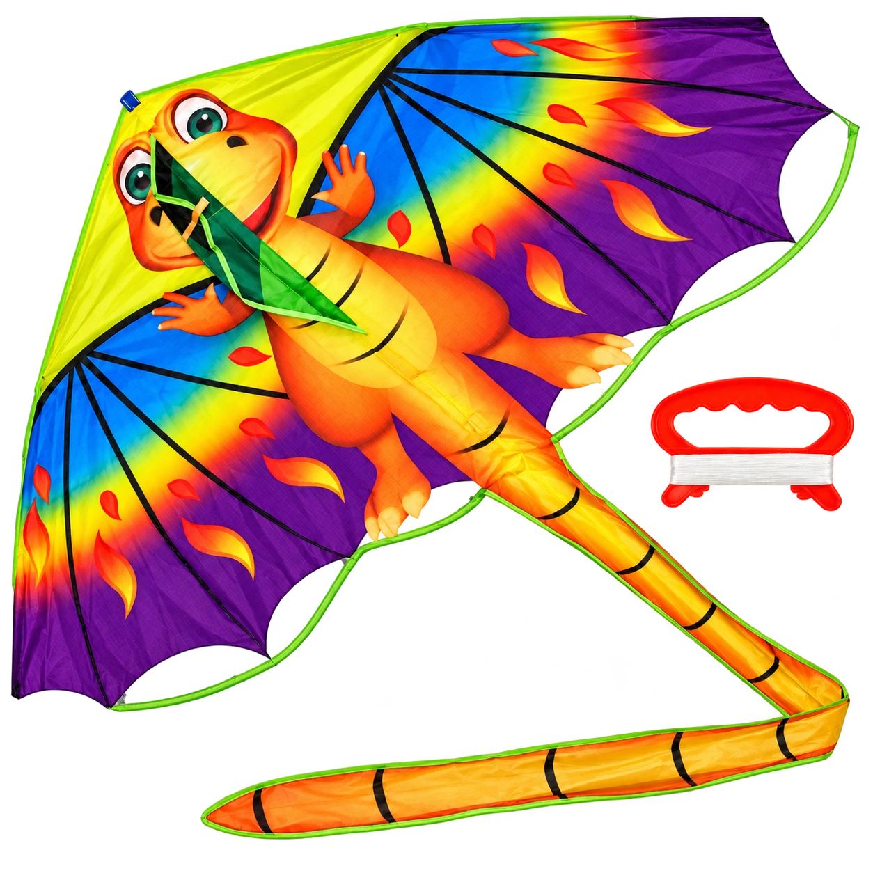 Létající drak s motivem dinosaura