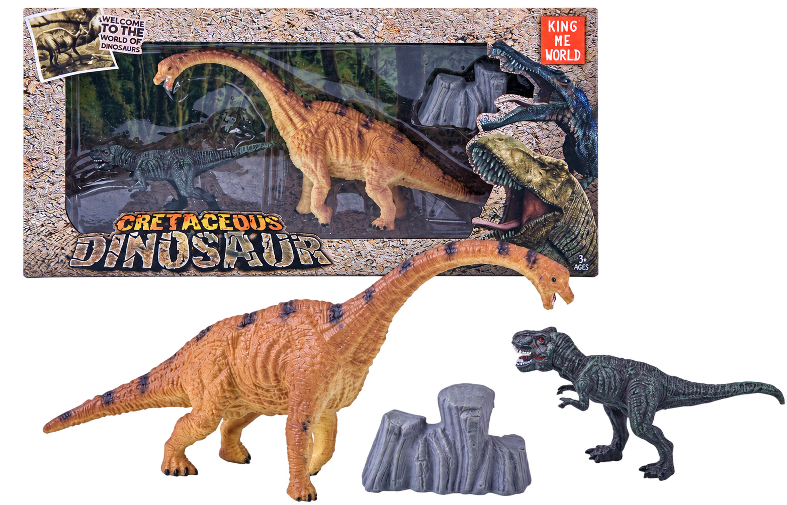Súprava figúrok Brachiosaurus a Tyrannosaurus rex