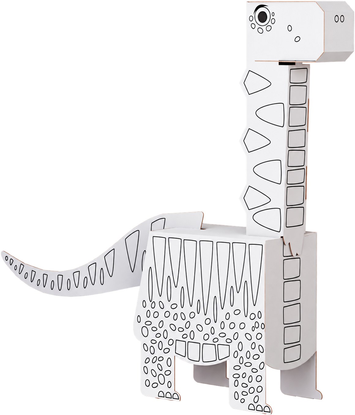 3D papírová skládanka Brontosaurus