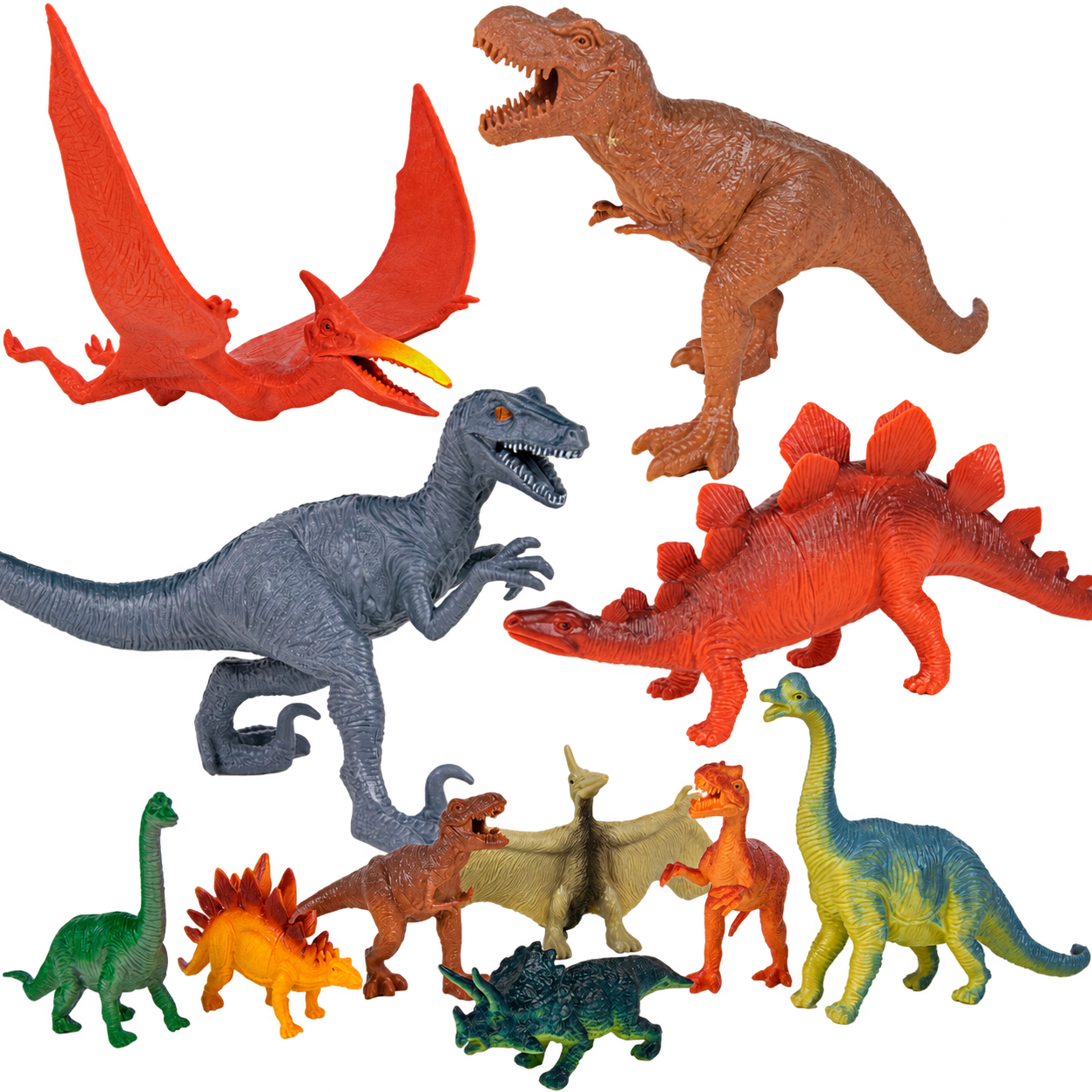 Velká sada dinosaurů a příslušneství - 55 ks