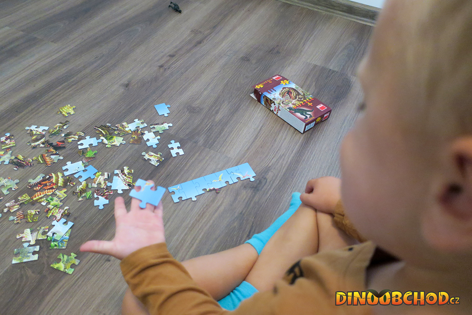 Puzzle č. 3 Brachiosaurus 60 dielikov + figúrka ZADARMO, fotografia 12