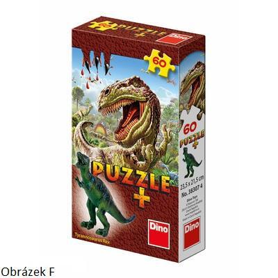 Puzzle č. 5 Tyrannosaurus Rex 60 dílků + figurka ZDARMA, fotografie 7