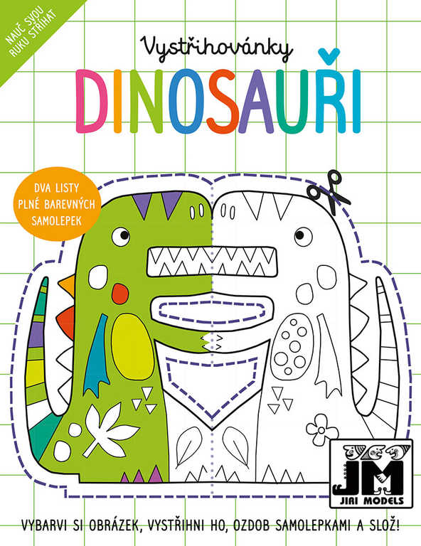 Vystřihovánky Dinosaurů - tvorivá súprava s nálepkami (české vydanie)