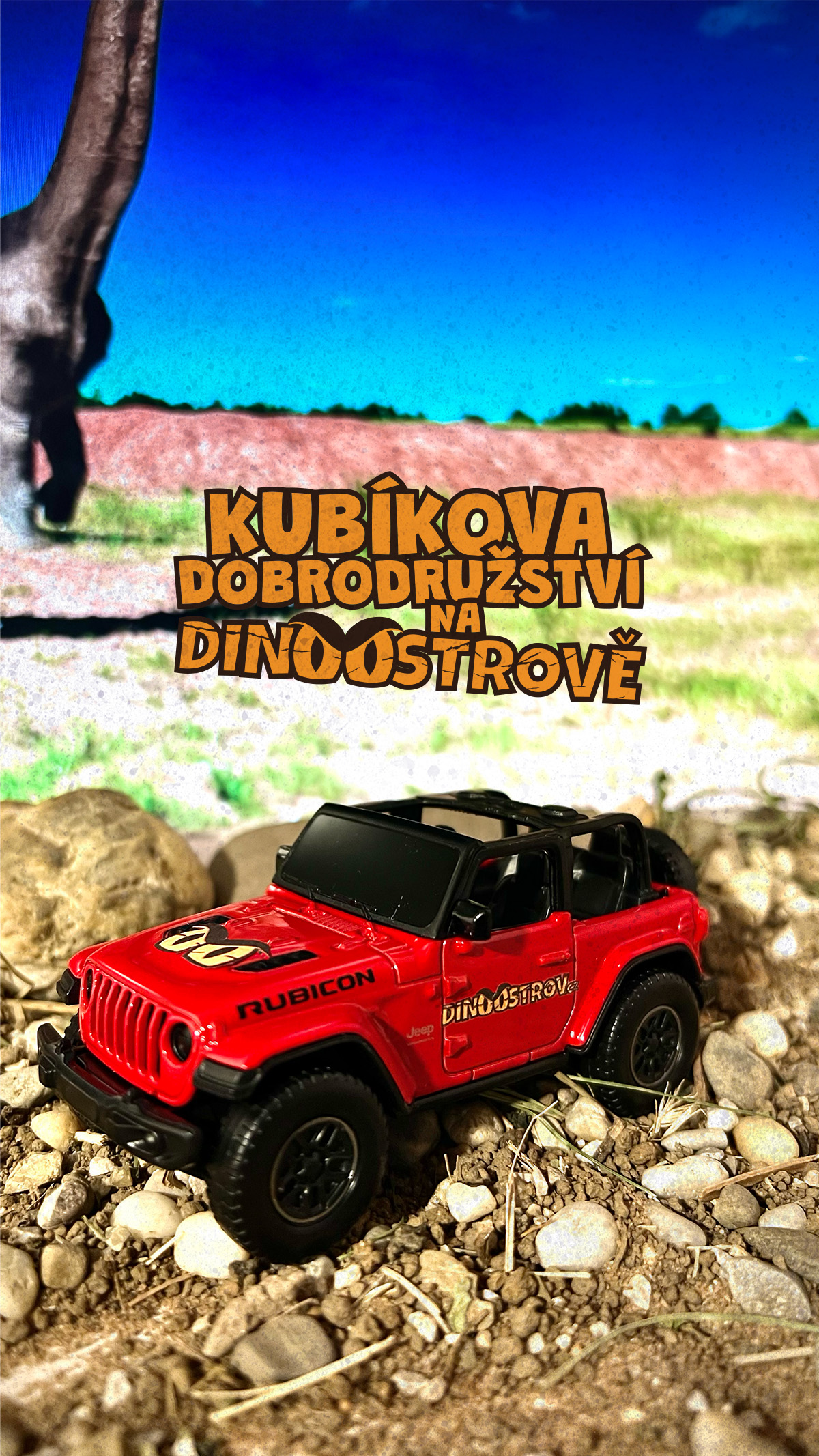 Velký dinosauří Jeep 1:27 + Tyrannosaurus Rex a dárek, fotografie 4
