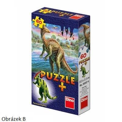 Puzzle č. 2 Parasaurolophus 60 dielikov + figúrka ZADARMO, fotografia 1
