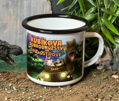 Dinosauří Plecháček - hrníček 340ml, fotografie 1