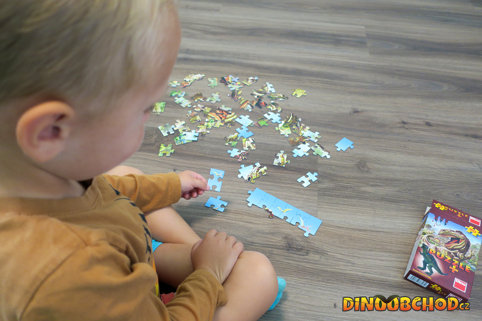 Puzzle č. 3 Brachiosaurus 60 dielikov + figúrka ZADARMO, fotografia 13