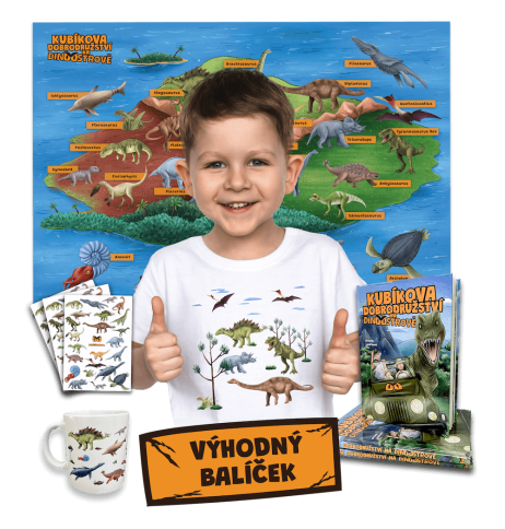 Výhodný balíček s dinosaurami + darček (kniha v češtine), fotografia 1