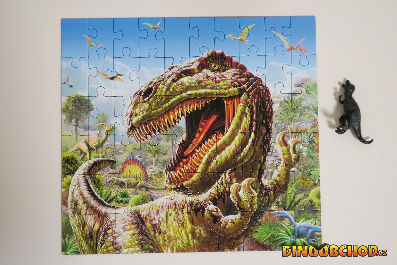 Puzzle č. 3 Brachiosaurus 60 dielikov + figúrka ZADARMO, fotografia 10